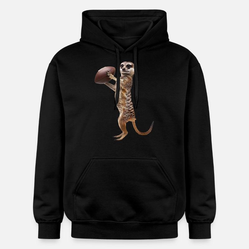 Football de suricate - Sweat à capuche Softstyle® Gildan Unisexe - noir
