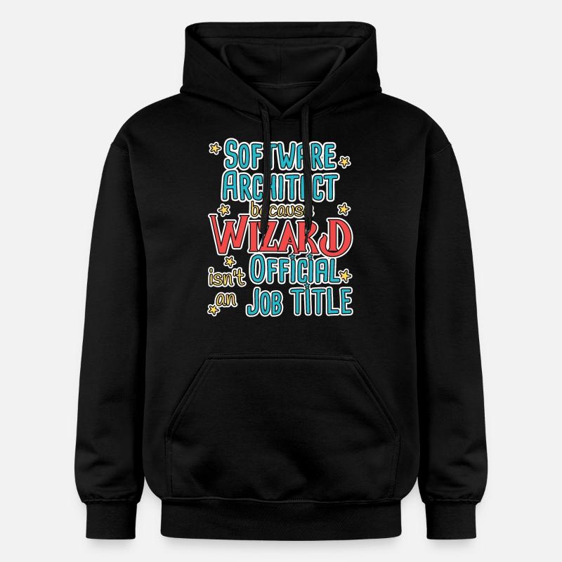 Software Architect Wizard Software Architecture - Gildan Unisex Softstyle® Midweight Hoodie - black