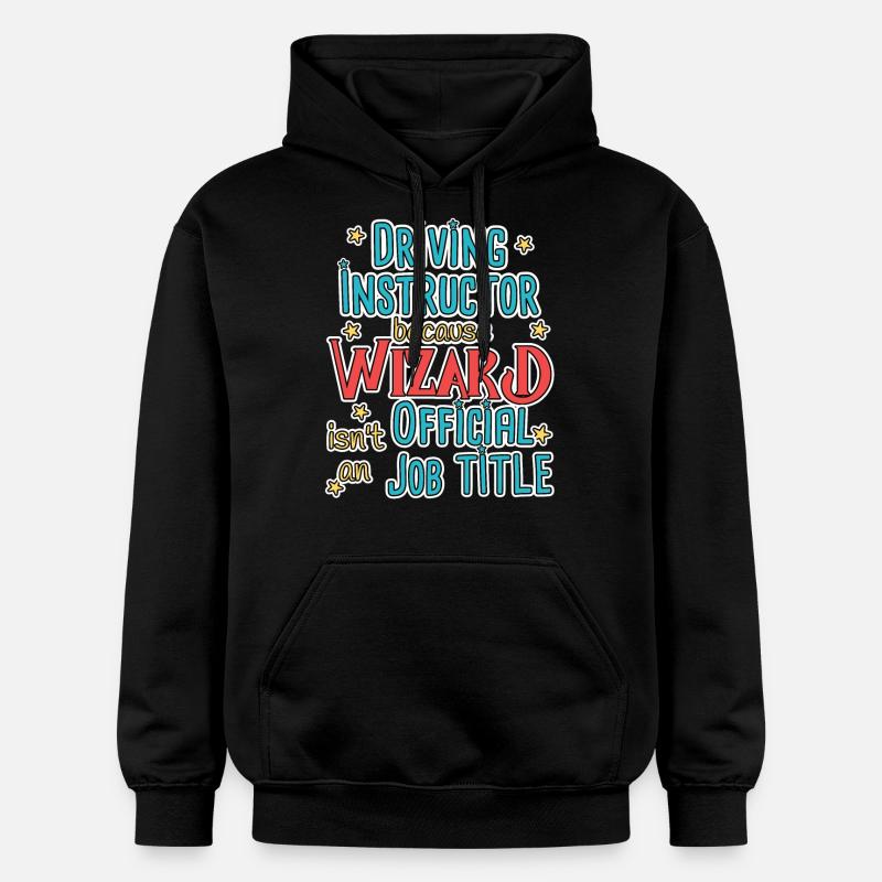Instructeur de conduite Wizard Auto-école - Sweat à capuche Softstyle® Gildan Unisexe - noir