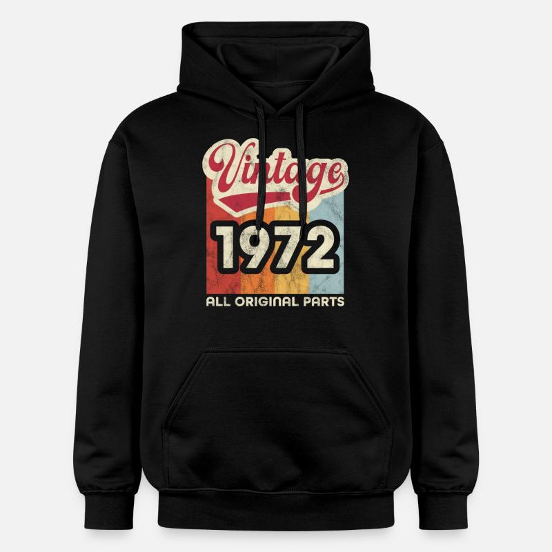 Millésime 1972 - Sweat à capuche Softstyle® Gildan Unisexe - noir