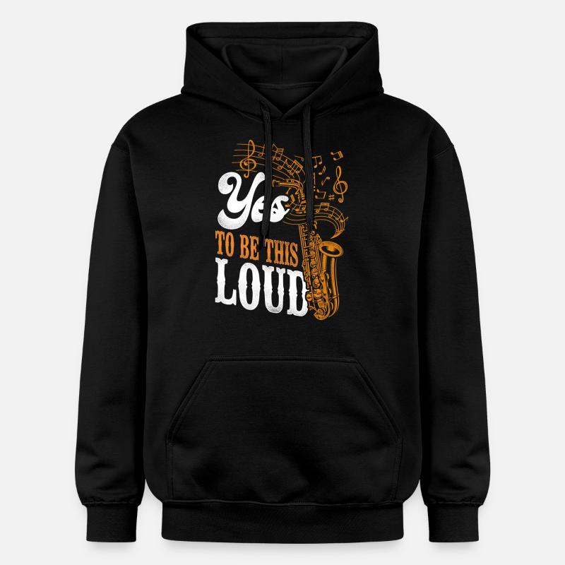 Saxophones , ça doit être ça - Sweat à capuche Softstyle® Gildan Unisexe - noir