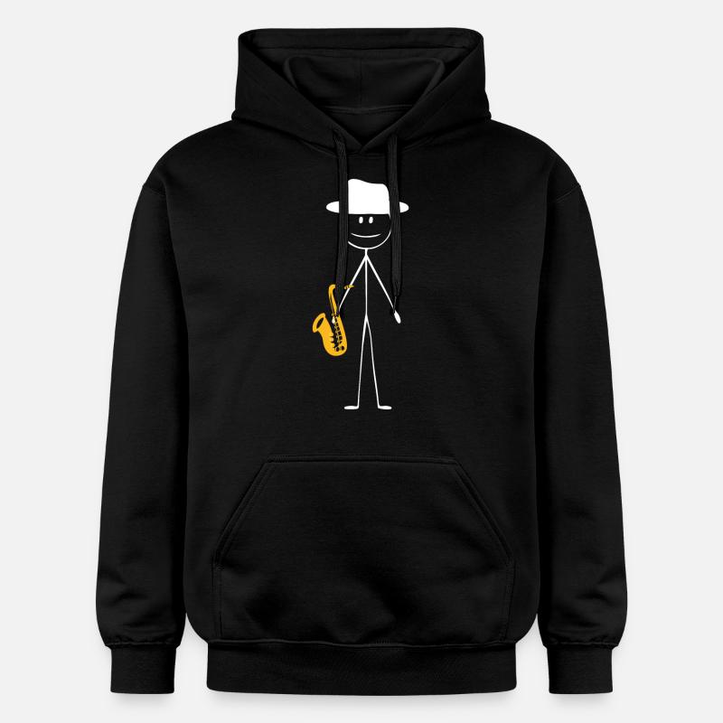 Saxophone Saxophone Guy - Sweat à capuche Softstyle® Gildan Unisexe - noir