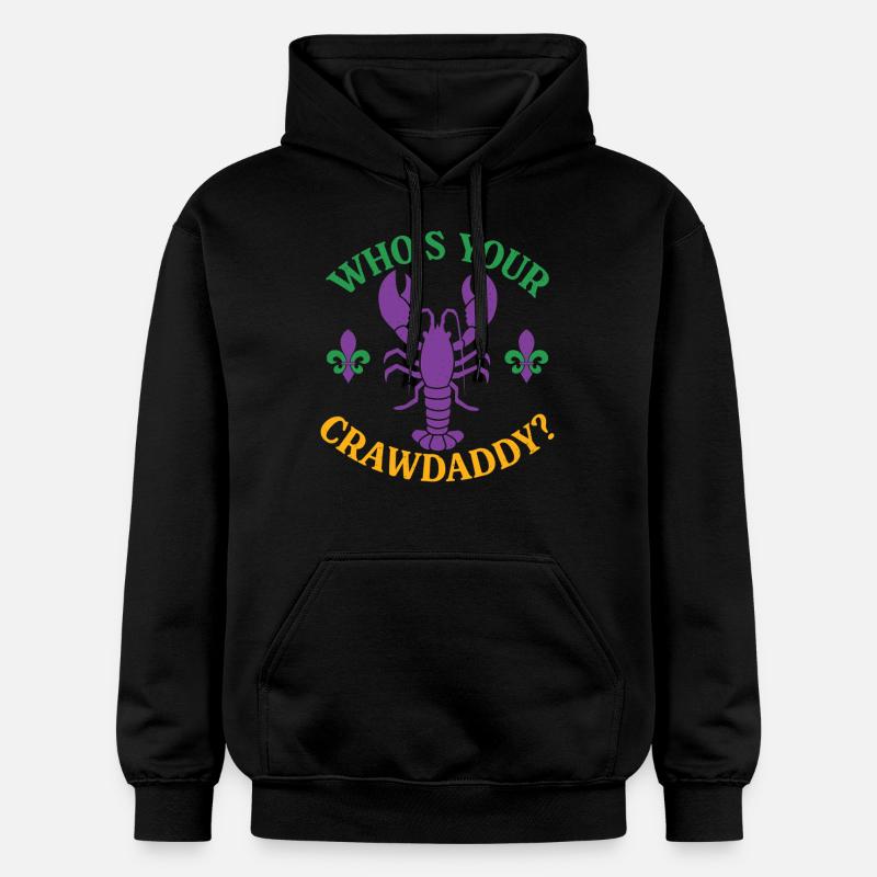 Wer ist dein Crawdaddy - Gildan Unisex Softstyle® Midweight Hoodie - Schwarz