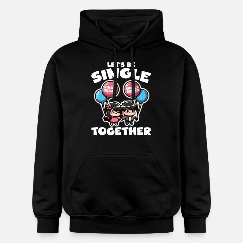 SOYONS CÉLIBATAIRES ENSEMBLE - CADEAU - Sweat à capuche Softstyle® Gildan Unisexe - noir