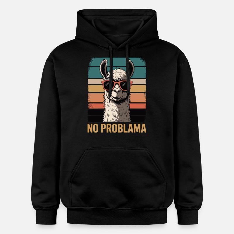 Pas de lama Problama - Sweat à capuche Softstyle® Gildan Unisexe - noir