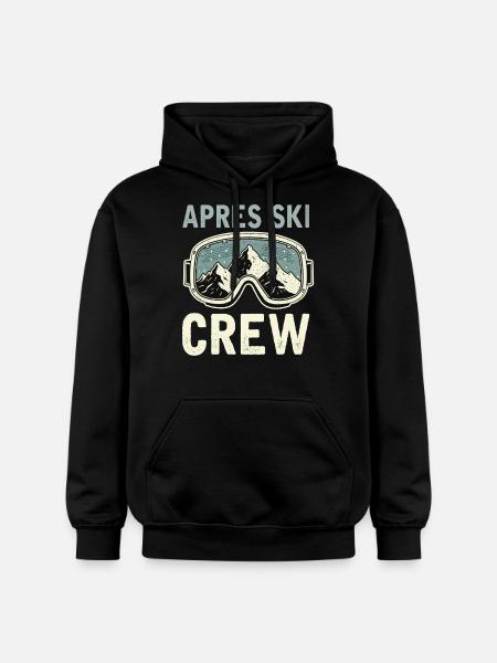 Après Ski Crew - Gildan Unisex Softstyle® Midweight Hoodie - black