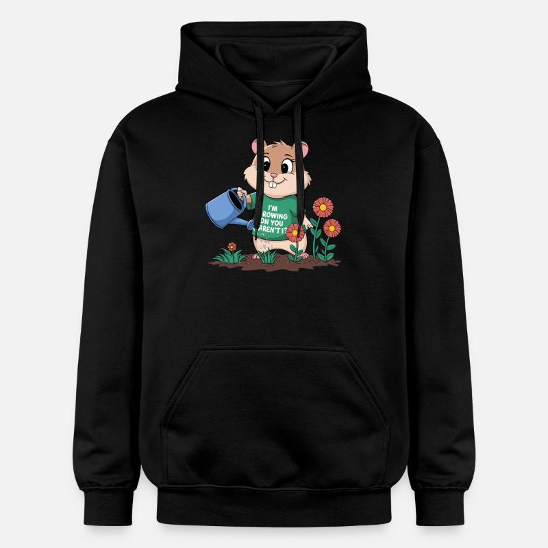 Ich Wachse Auf Dir, Oder? - Gildan Unisex Softstyle® Midweight Hoodie - Schwarz