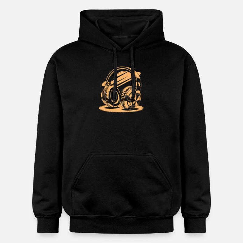 Casque doré - Sweat à capuche Softstyle® Gildan Unisexe - noir