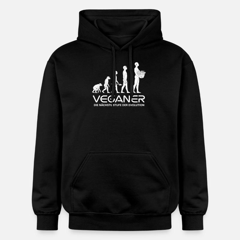 Veganer Evolution - Gildan Unisex Softstyle® Midweight Hoodie - Schwarz