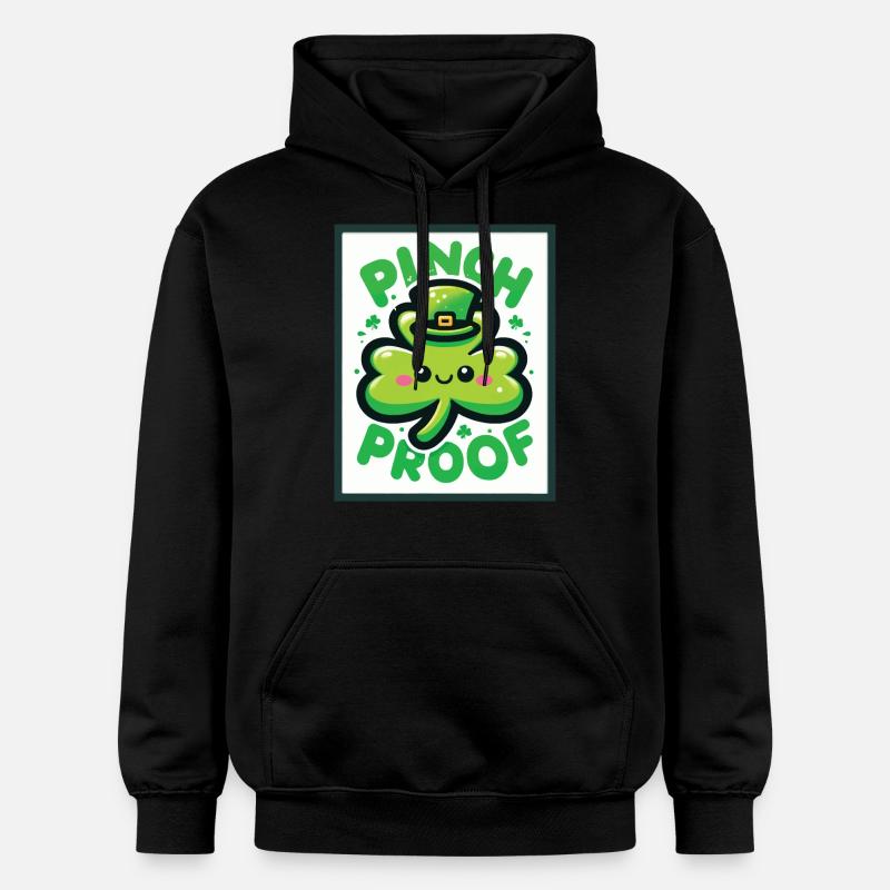 Shamrock Pinch Proof Saint-Patrick Fun - Sweat à capuche Softstyle® Gildan Unisexe - noir