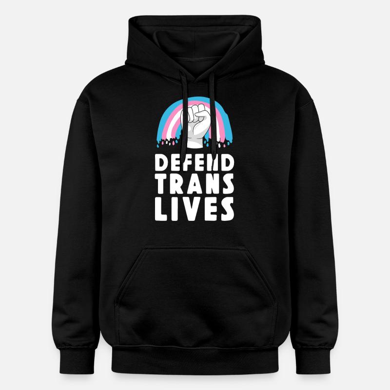 Fierté LGBT transgenre - Sweat à capuche Softstyle® Gildan Unisexe - noir