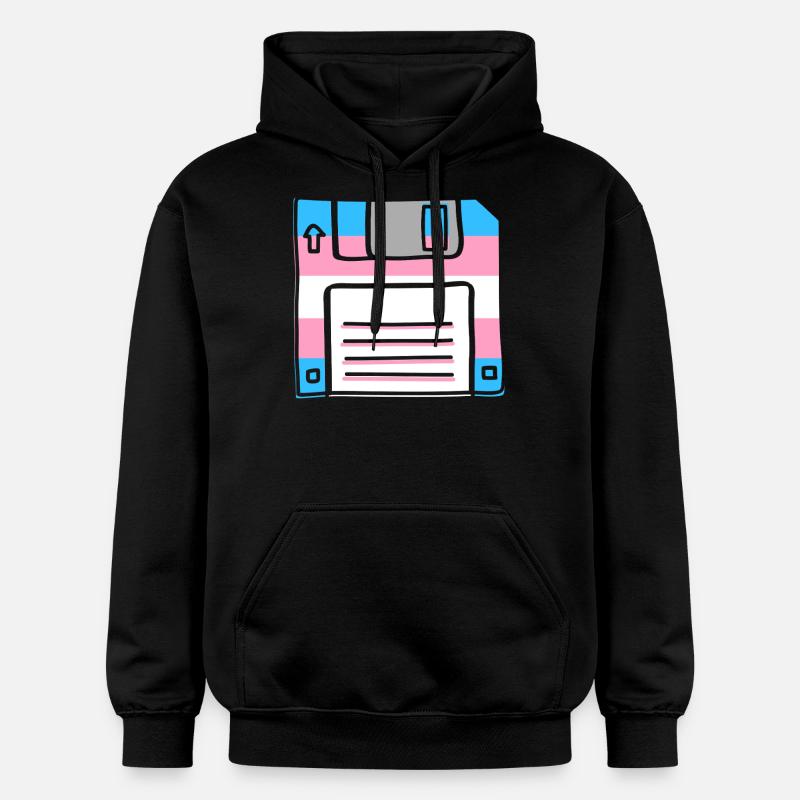 Fierté LGBT transgenre - Sweat à capuche Softstyle® Gildan Unisexe - noir