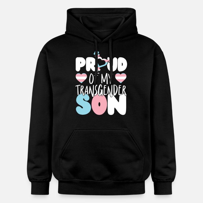 Fierté LGBT transgenre - Sweat à capuche Softstyle® Gildan Unisexe - noir