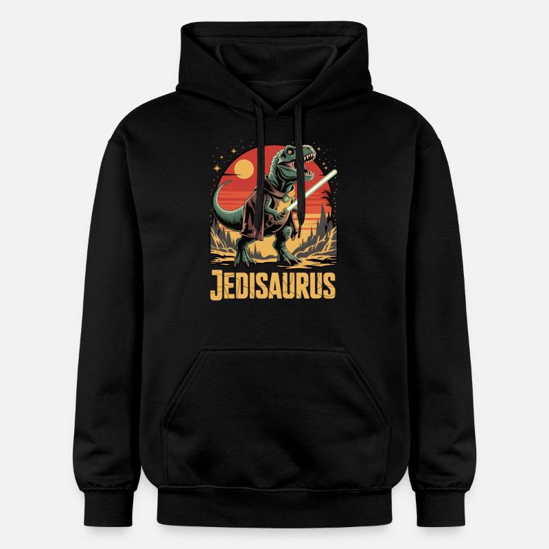 Jedisaurus - Sweat à capuche Softstyle® Gildan Unisexe - noir