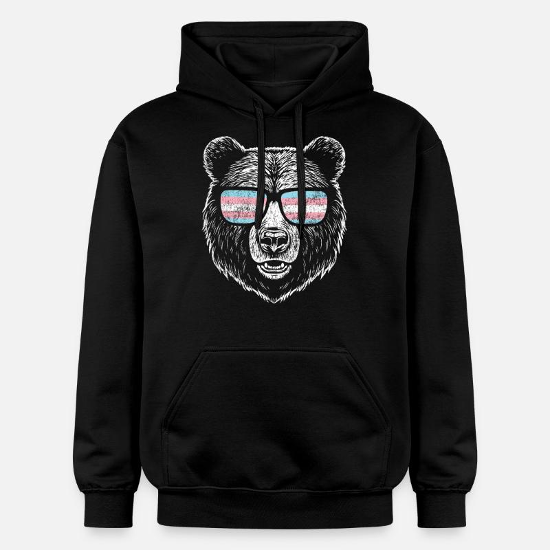 Fierté LGBT transgenre - Sweat à capuche Softstyle® Gildan Unisexe - noir