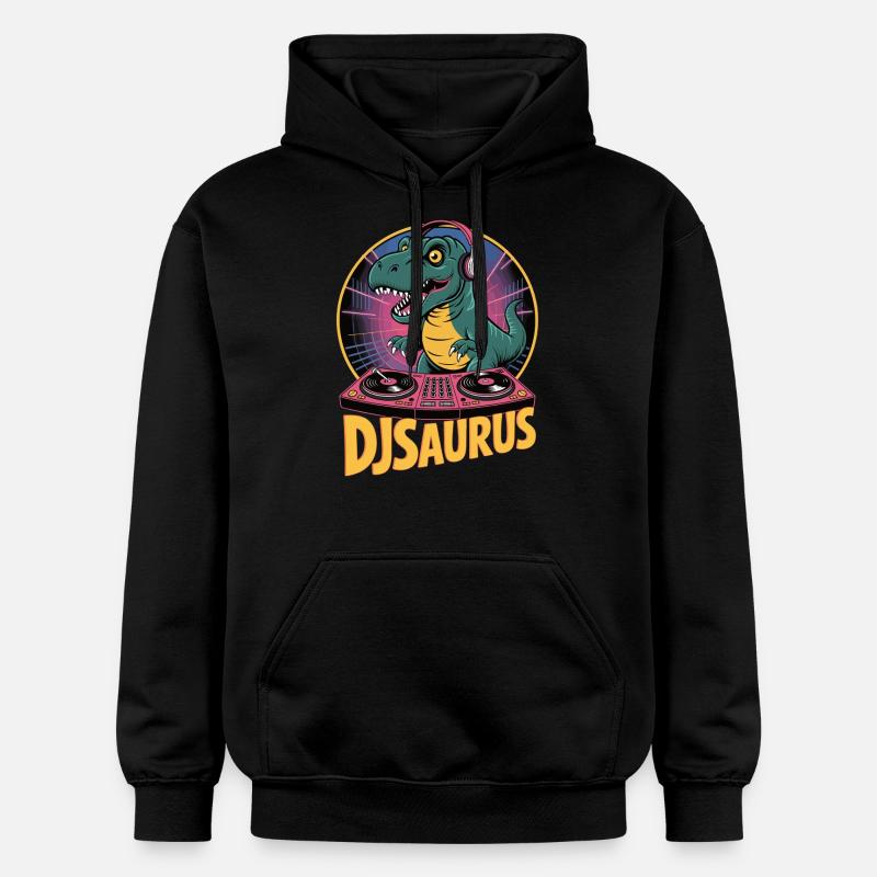 DJsaurus - Sweat à capuche Softstyle® Gildan Unisexe - noir
