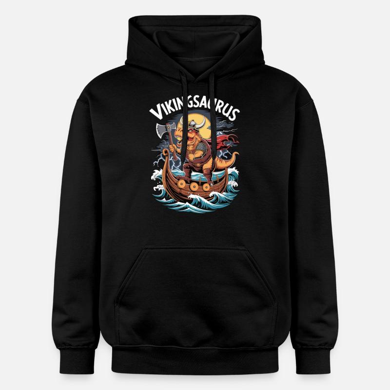 Vikingsaurus - Sweat à capuche Softstyle® Gildan Unisexe - noir