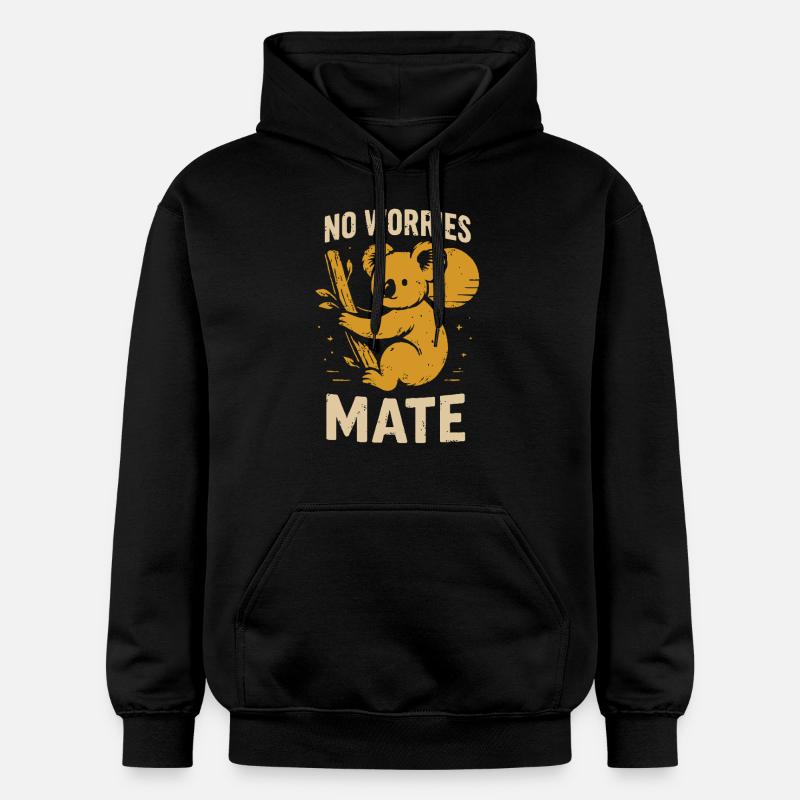 Pas de stress, mon pote - Sweat à capuche Softstyle® Gildan Unisexe - noir