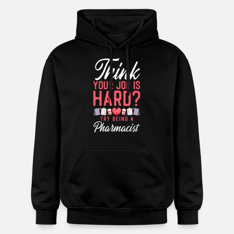 Technicien en pharmacie - Sweat à capuche Softstyle® Gildan Unisexe - noir