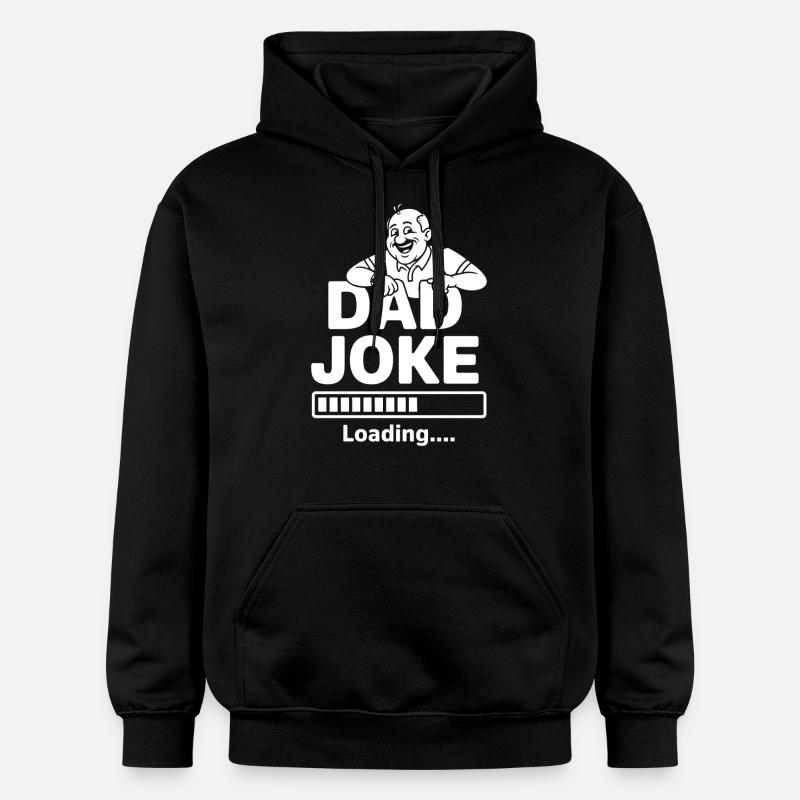 Dad Joke loading - Gildan Unisex Softstyle® Midweight Hoodie - black