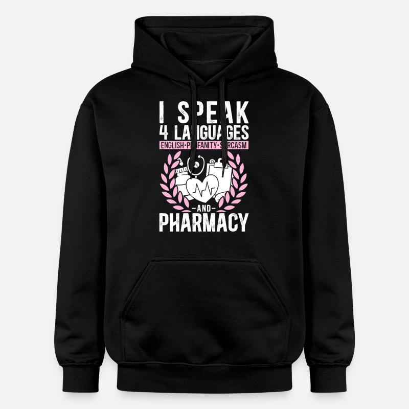 Technicien en pharmacie - Sweat à capuche Softstyle® Gildan Unisexe - noir