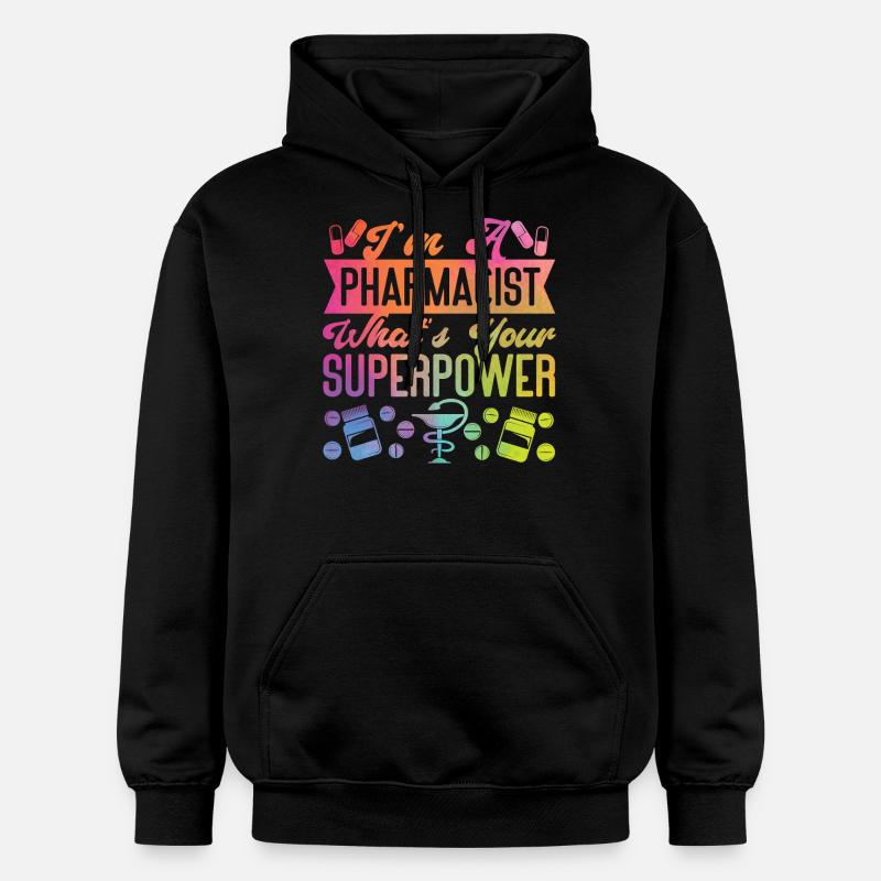 Technicien en pharmacie - Sweat à capuche Softstyle® Gildan Unisexe - noir