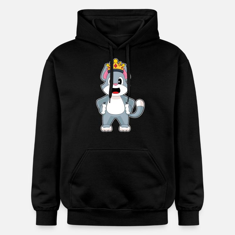 Couronne de chat - Sweat à capuche Softstyle® Gildan Unisexe - noir