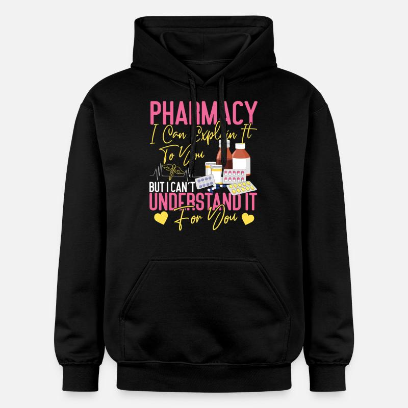 Technicien en pharmacie - Sweat à capuche Softstyle® Gildan Unisexe - noir