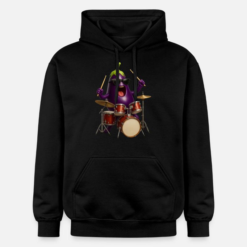 Fûts d’aubergines - Sweat à capuche Softstyle® Gildan Unisexe - noir