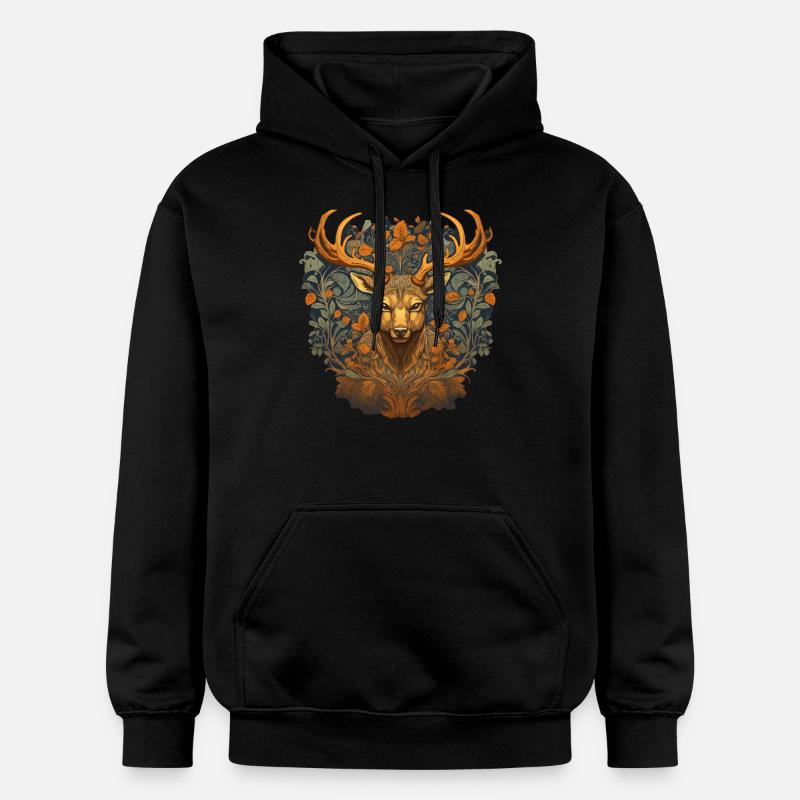 Cerf - Sweat à capuche Softstyle® Gildan Unisexe - noir
