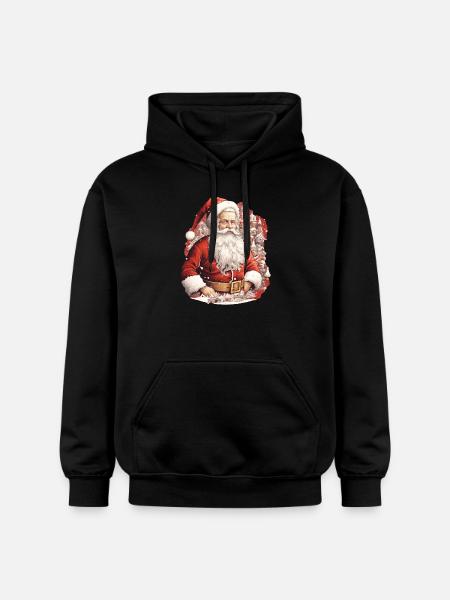 Weihnachtsmann - Gildan Unisex Softstyle® Midweight Hoodie - Schwarz