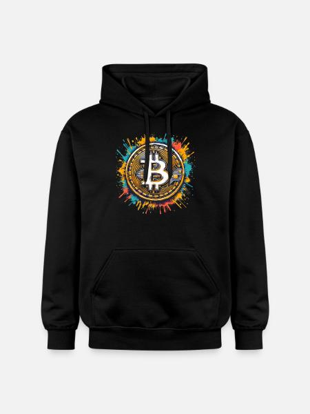 Bitcoin - Crypto Currency - Crypto - Gildan Unisex Softstyle® Midweight Hoodie - black