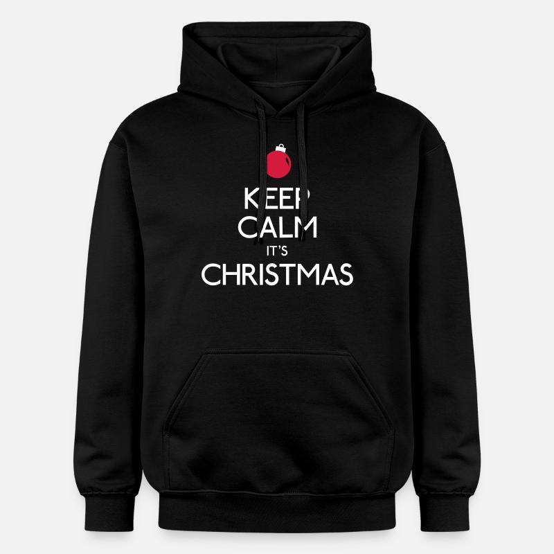 keep calm christmas - Sweat à capuche Softstyle® Gildan Unisexe - noir