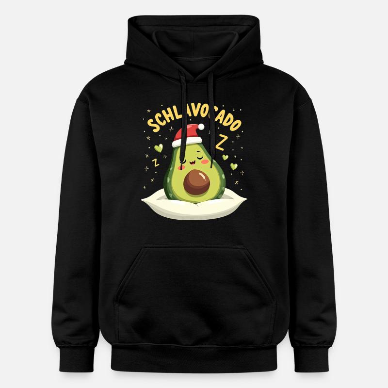 Schlavocado Pyjama Officiel Avocat - Sweat à capuche Softstyle® Gildan Unisexe - noir