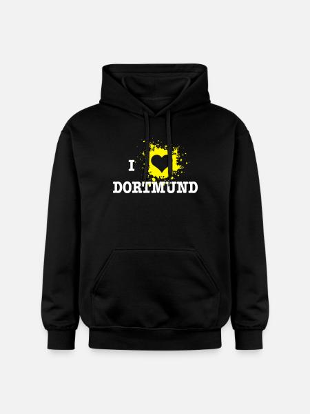 I Love Dortmund - Gildan Unisex Softstyle® Midweight Hoodie - Schwarz
