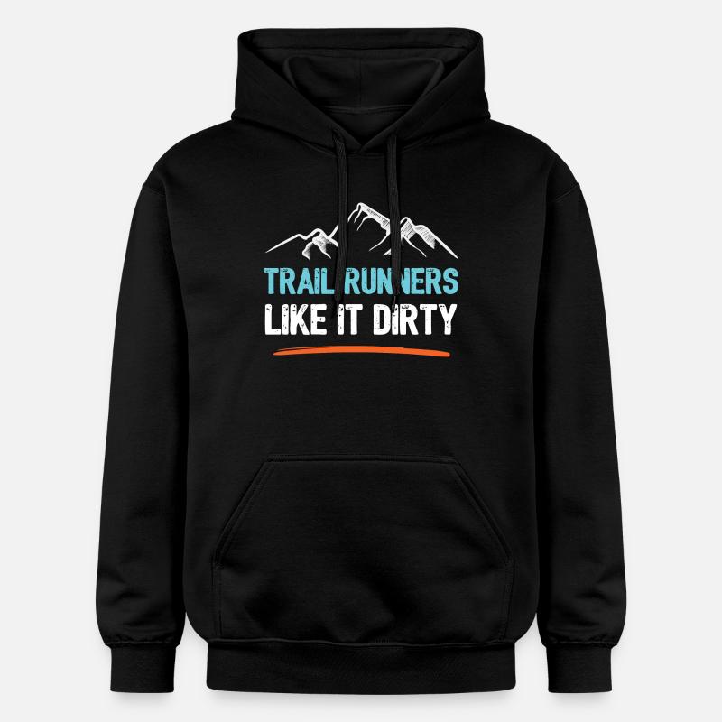 Trail Runners Comme il sale - Sweat à capuche Softstyle® Gildan Unisexe - noir