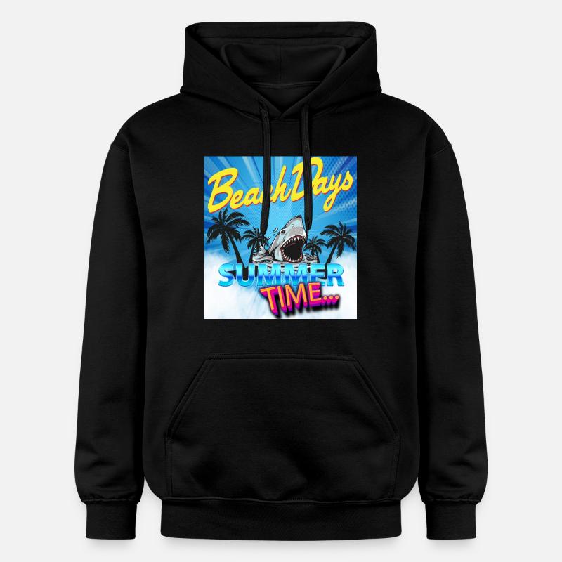 Heure d'été - Sweat à capuche Softstyle® Gildan Unisexe - noir