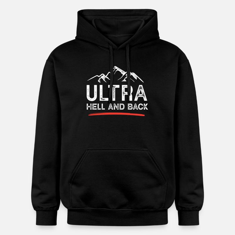Ultra Running - Enfer et retour - Sweat à capuche Softstyle® Gildan Unisexe - noir