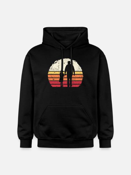 Sunset Walk Silhouette - Gildan Unisex Softstyle® Midweight Hoodie - Schwarz