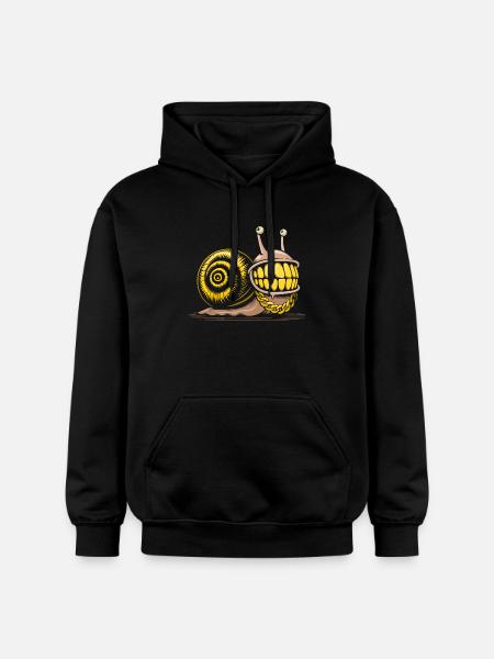 Snail bling bling hiphop - Gildan Unisex Softstyle® Midweight Hoodie - black