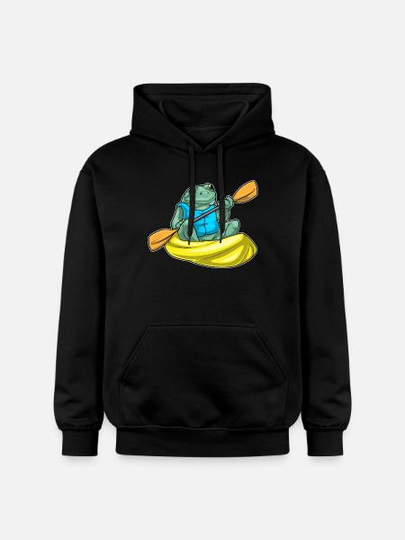 Frosch kleines Boot - Gildan Unisex Softstyle® Midweight Hoodie - Schwarz