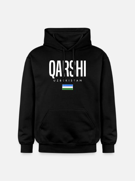 Qarshi Ouzbékistan - Sweat à capuche Softstyle® Gildan Unisexe - noir