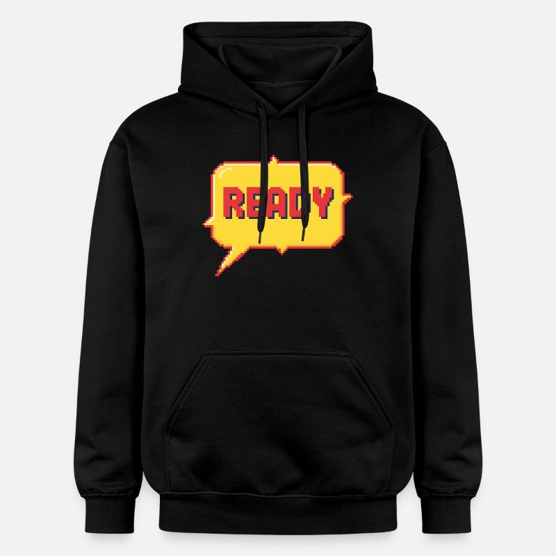 Pixel Burst prêt - Sweat à capuche Softstyle® Gildan Unisexe - noir