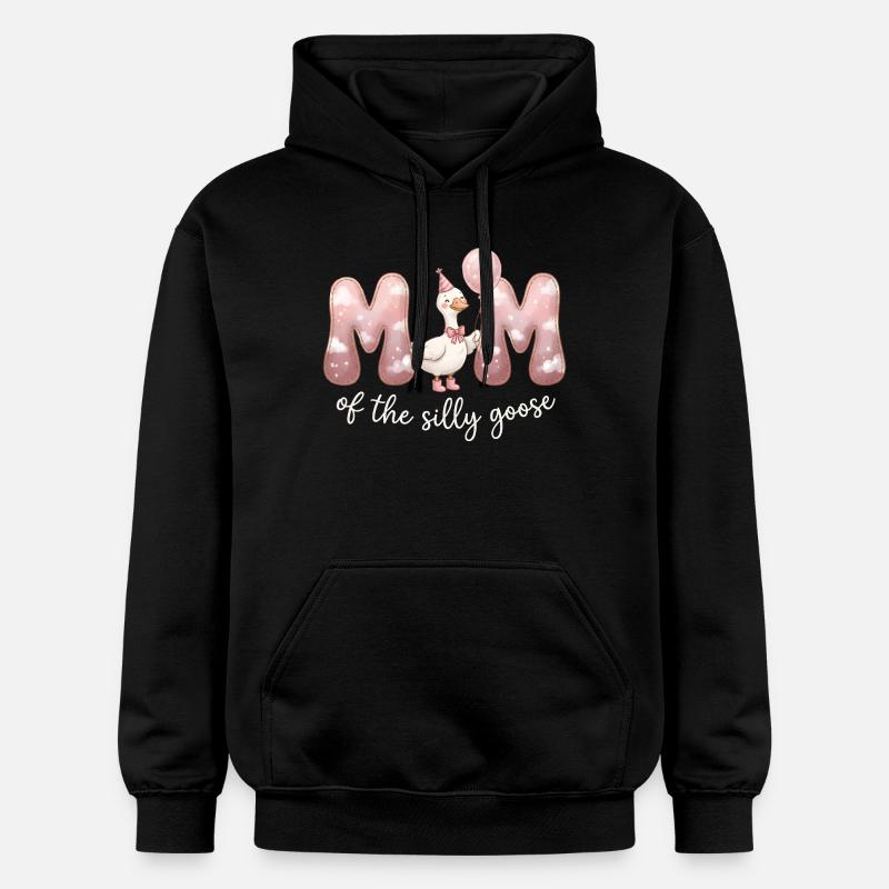 Maman de l’Oie Folle - Sweat à capuche Softstyle® Gildan Unisexe - noir