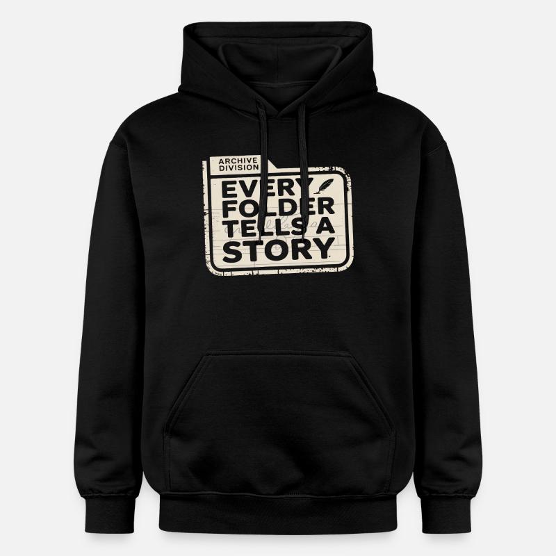 Chaque dossier raconte une histoire - Sweat à capuche Softstyle® Gildan Unisexe - noir