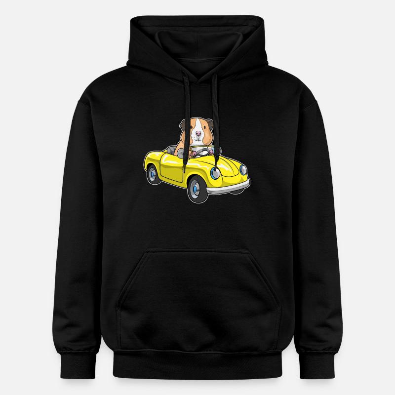 Voiture cochon d’Inde - Sweat à capuche Softstyle® Gildan Unisexe - noir