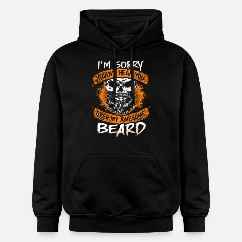 My awesome beard - EN - Sweat à capuche Softstyle® Gildan Unisexe - noir