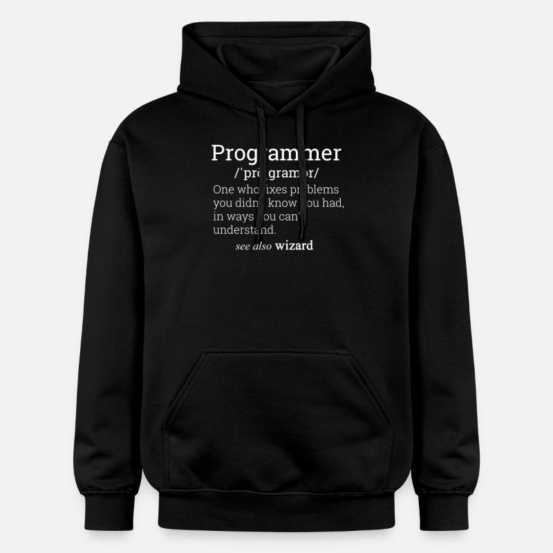 Programmeur Définition - Sweat à capuche Softstyle® Gildan Unisexe - noir