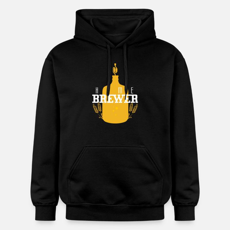 Logo du brasseur Hobby - Sweat à capuche Softstyle® Gildan Unisexe - noir