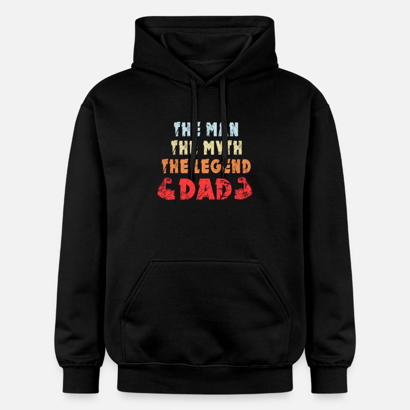 Conception de papa hero - Sweat à capuche Softstyle® Gildan Unisexe - noir